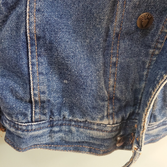 VTG 80S RAW Rugged Active Wear Denim Jacket - Picture 6 of 14